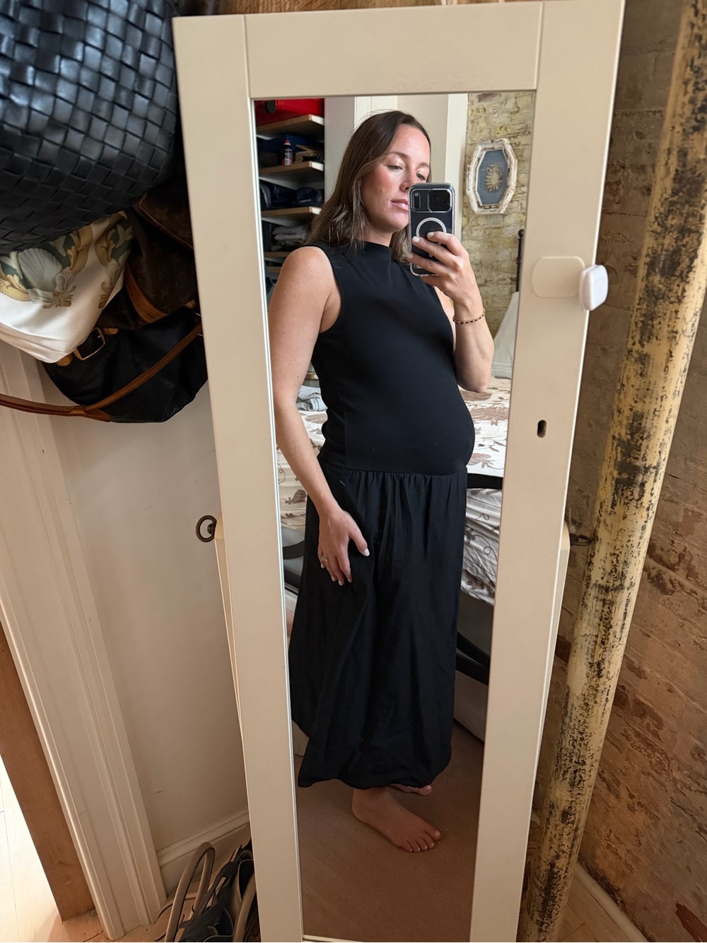 Mango Black Sleeveless Maxi Dress